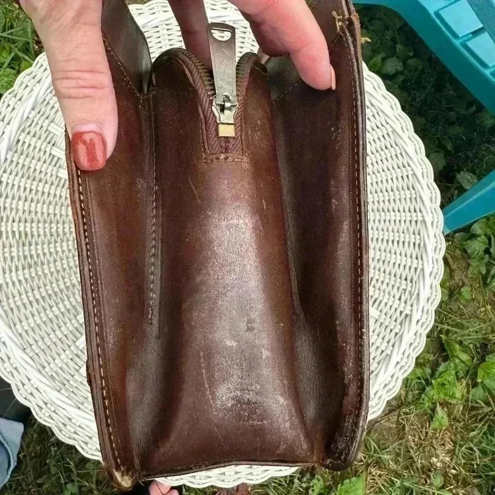 Vintage leather bag. Montabur. Hand made in Mexic.  tooled leather. Matador. 3D - Picture 11 of 13